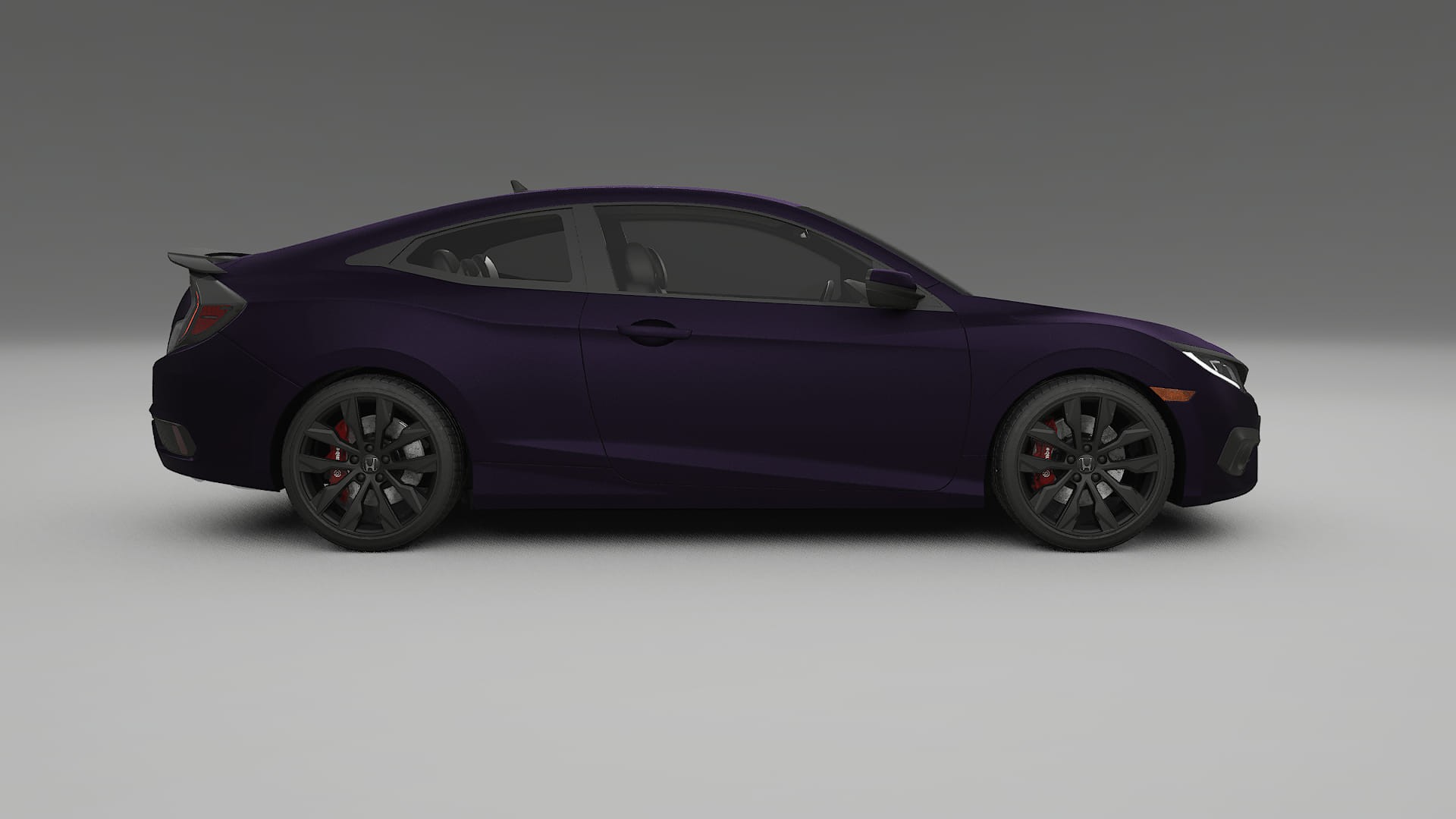 Honda Civic coupe prefacelift pre LCI TPU Lackschutzfolie | VIOLET Farbwechsel PPF – Komplett-Vorgeschnittener Kit