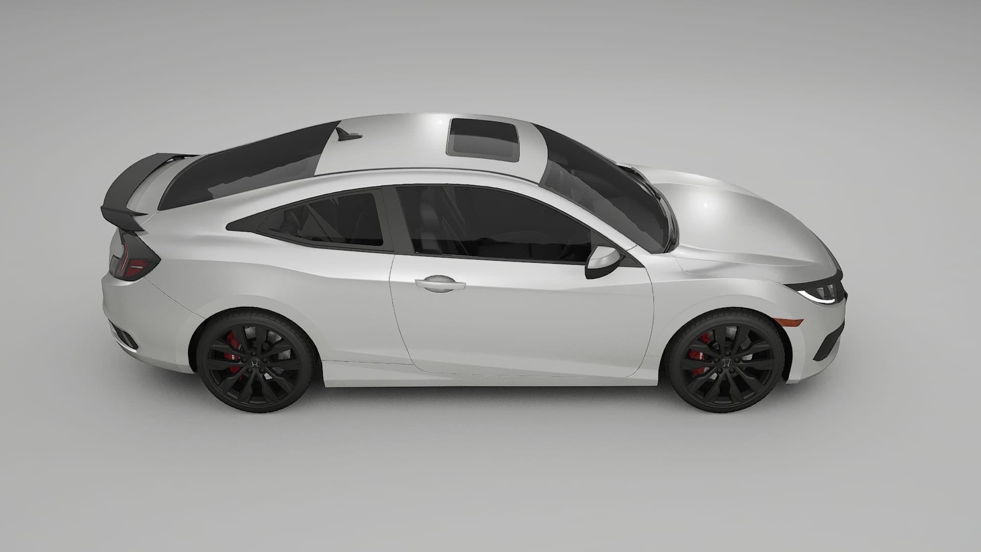 Honda Civic coupe prefacelift pre LCI TPU Lackschutzfolie | OPAL Farbwechsel PPF – Komplett-Vorgeschnittener Kit