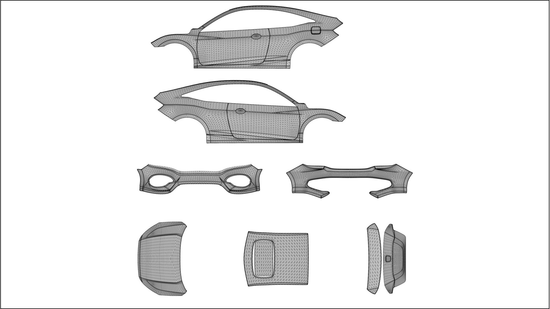 Honda Civic coupe prefacelift pre LCI TPU Lackschutzfolie | EVERGREEN Farbwechsel PPF – Komplett-Vorgeschnittener Kit