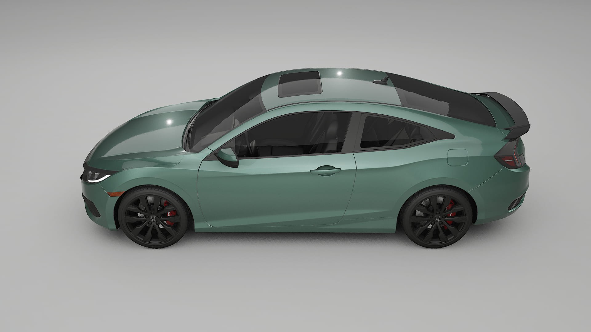 Honda Civic coupe prefacelift pre LCI TPU Lackschutzfolie | EVERGREEN Farbwechsel PPF – Komplett-Vorgeschnittener Kit