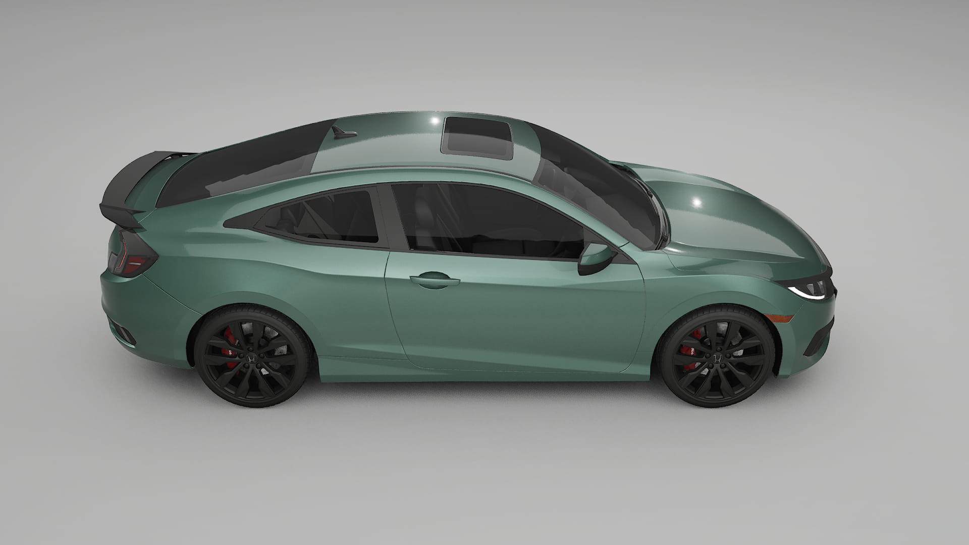 Honda Civic coupe prefacelift pre LCI TPU Lackschutzfolie | EVERGREEN Farbwechsel PPF – Komplett-Vorgeschnittener Kit