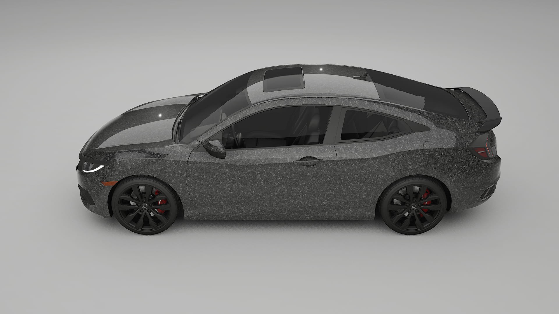 Honda Civic coupe prefacelift pre LCI TPU Lackschutzfolie | FORGED S Farbwechsel PPF – Komplett-Vorgeschnittener Kit