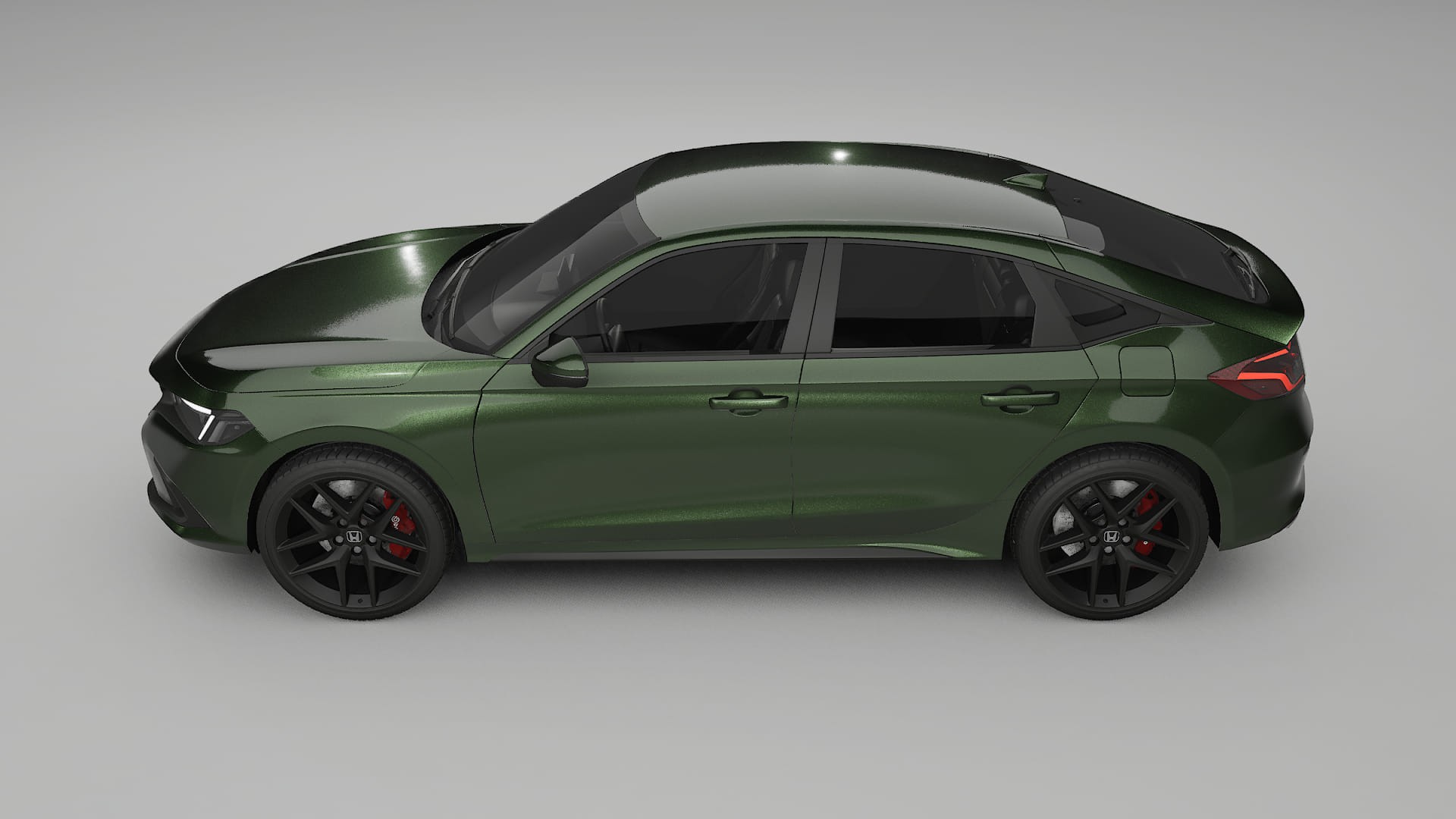 Honda Civic hatchback TPU Lackschutzfolie | LAGOON Farbwechsel PPF – Komplett-Vorgeschnittener Kit