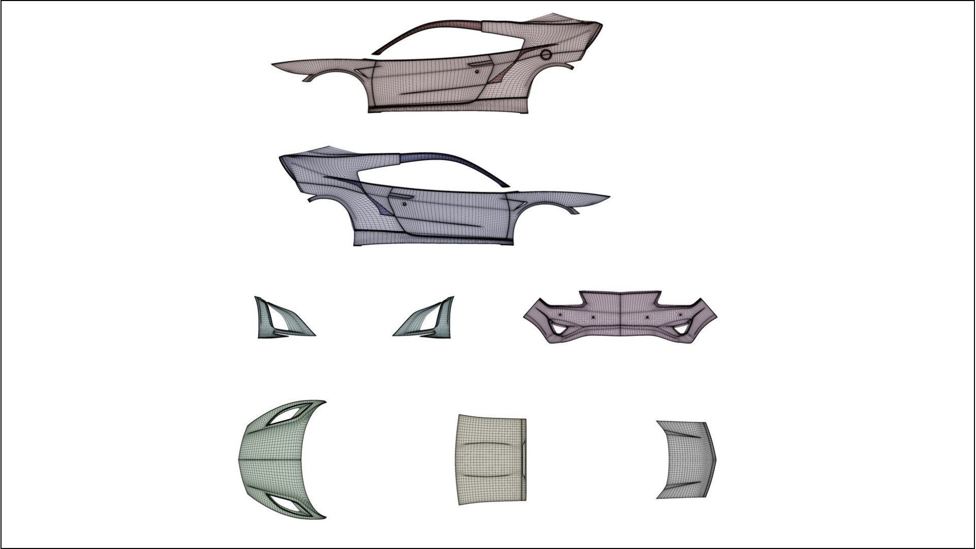 Honda NSX prefacelift pre LCI TPU Lackschutzfolie | BLAZE Farbwechsel PPF – Komplett-Vorgeschnittener Kit