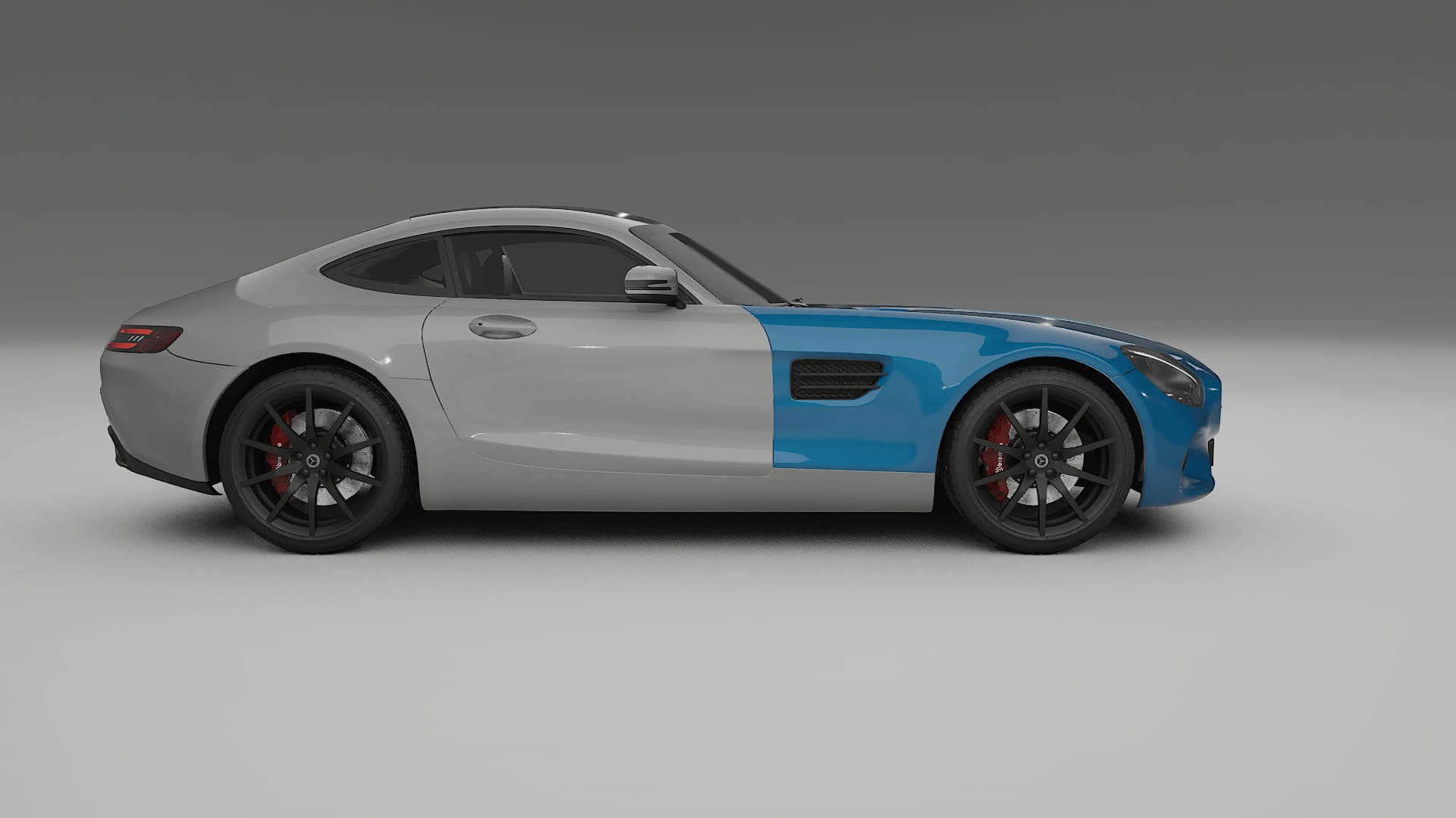 Mercedes AMG GT C190 Coupe Lackschutzfolie | CrystalGuard Transparente TPU PPF Frontschutz Kit