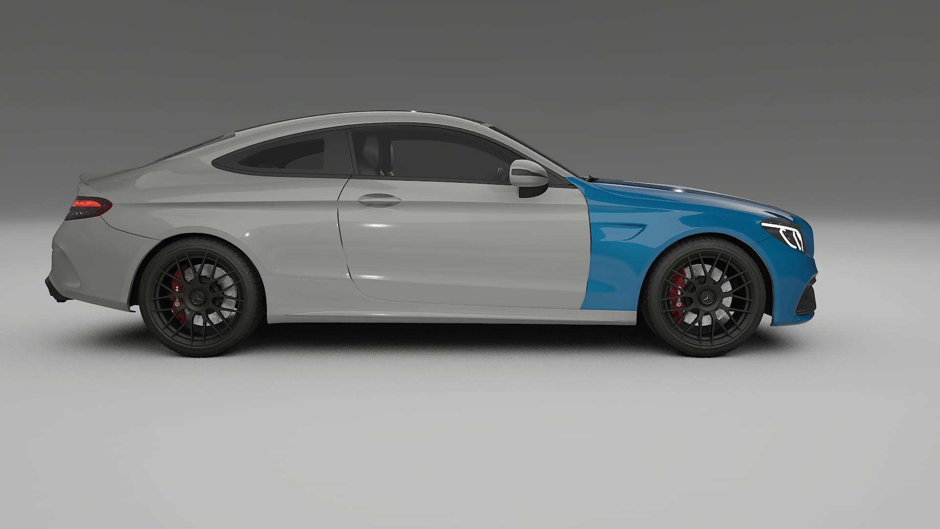 Mercedes C63 AMG W205 Coupe Lackschutzfolie | CrystalGuard Transparente TPU PPF Frontschutz Kit