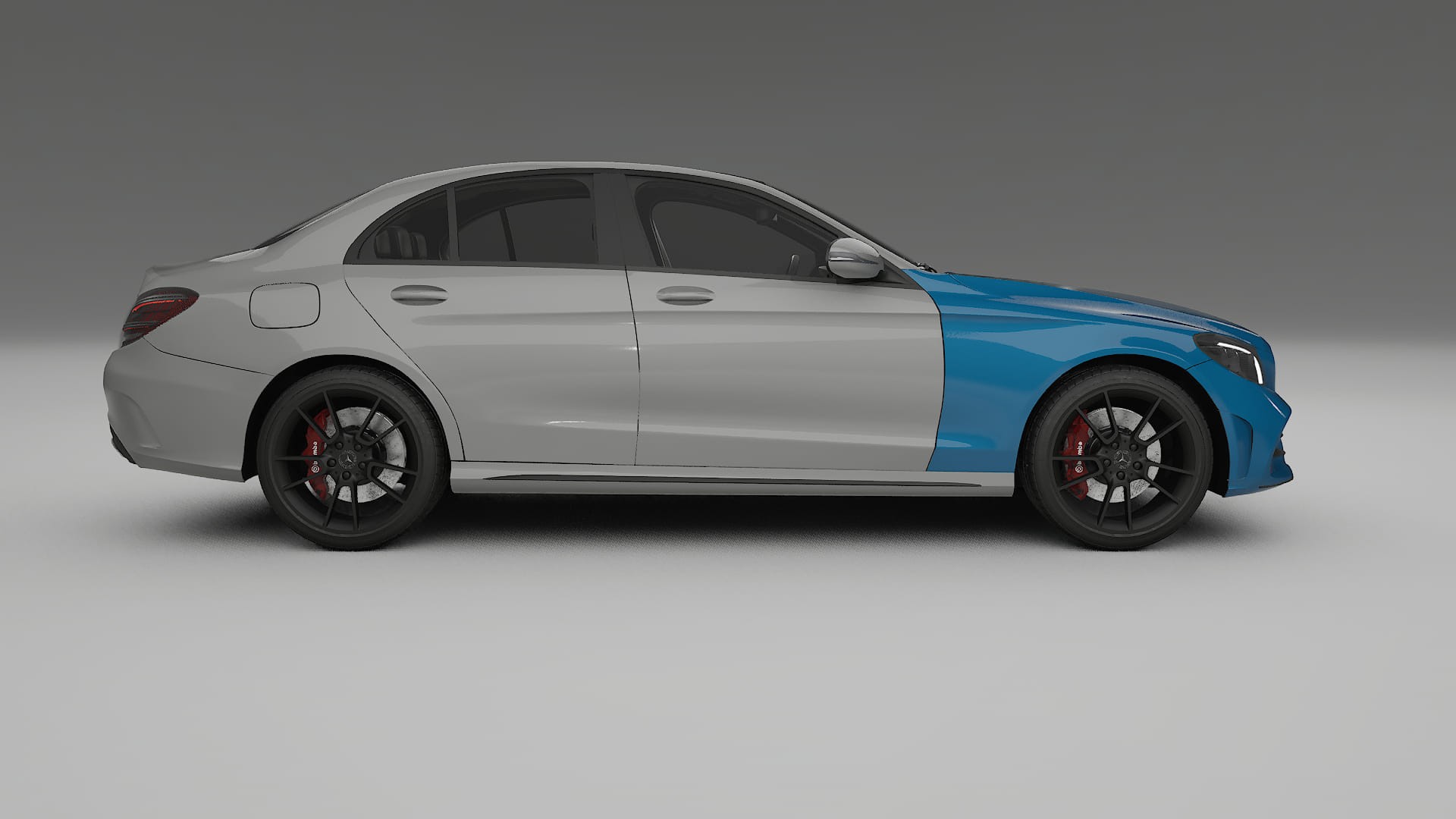 Mercedes C-Class W205 AMG sedan Lackschutzfolie | CrystalGuard Transparente TPU PPF Frontschutz Kit