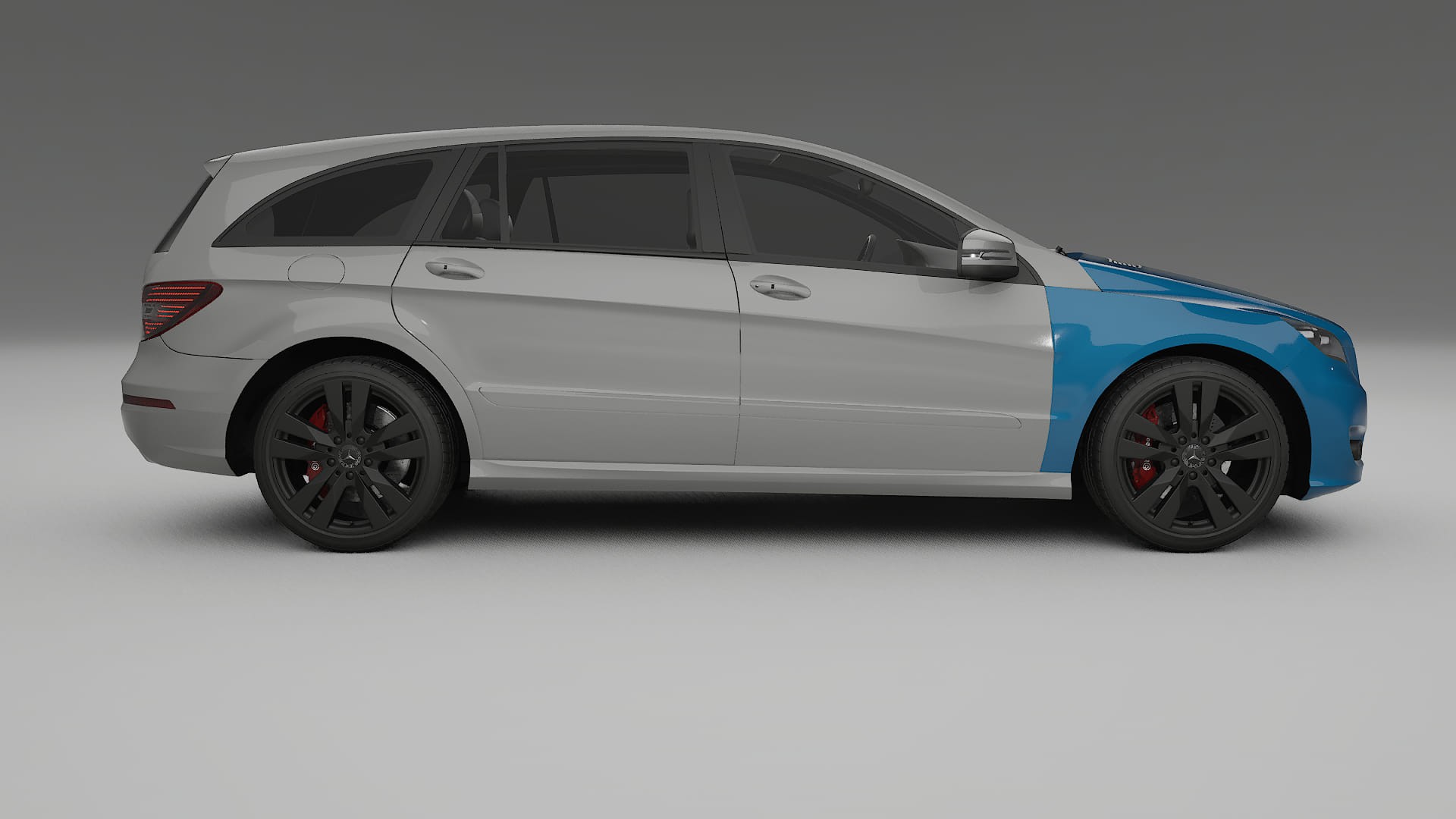 Mercedes R-class W251 facelift LCI Lackschutzfolie | CrystalGuard Transparente TPU PPF Frontschutz Kit