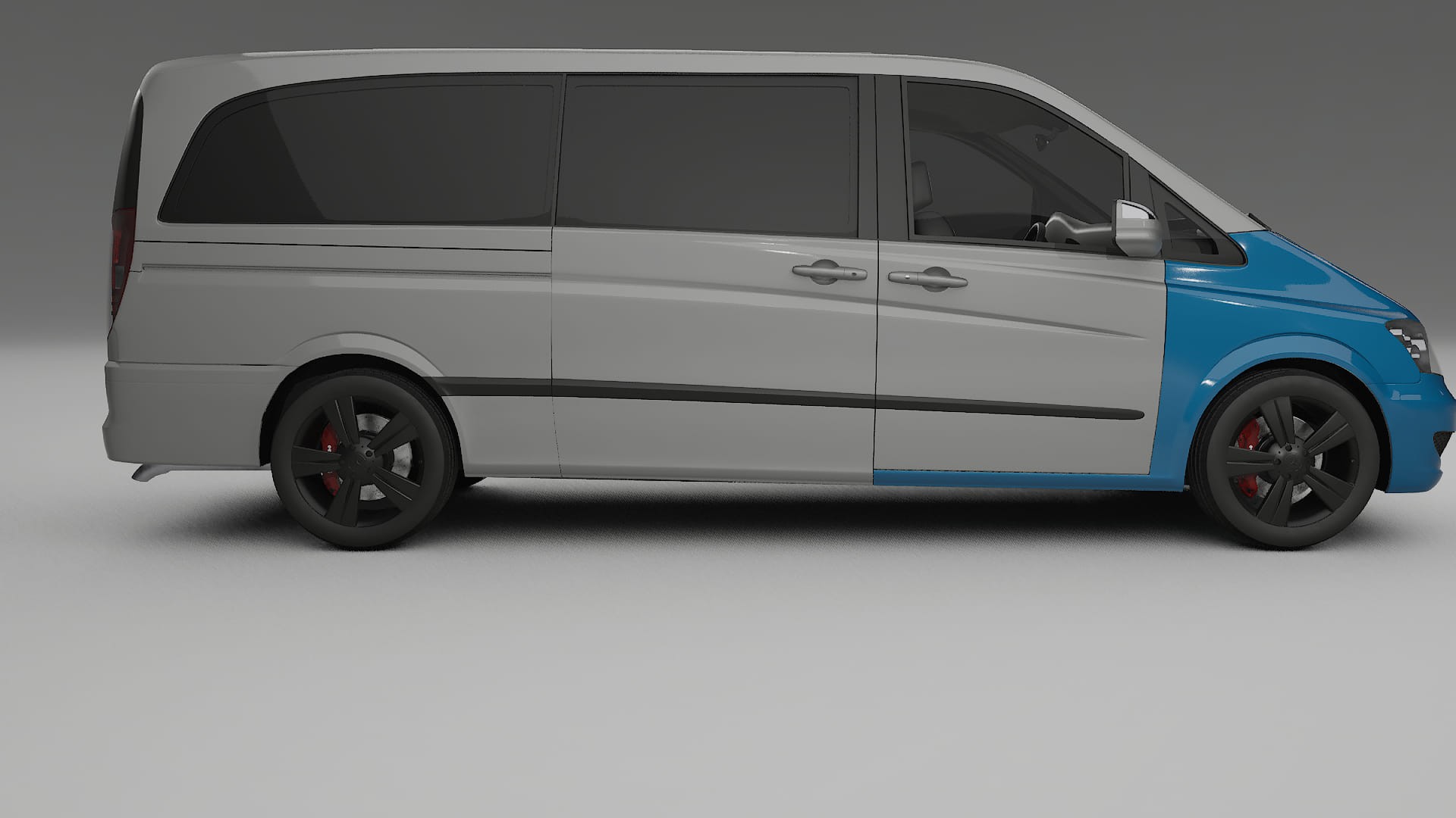 Mercedes Viano Extralong W439 Facelift LCI Lackschutzfolie | CrystalGuard Transparente TPU PPF Frontschutz Kit 2